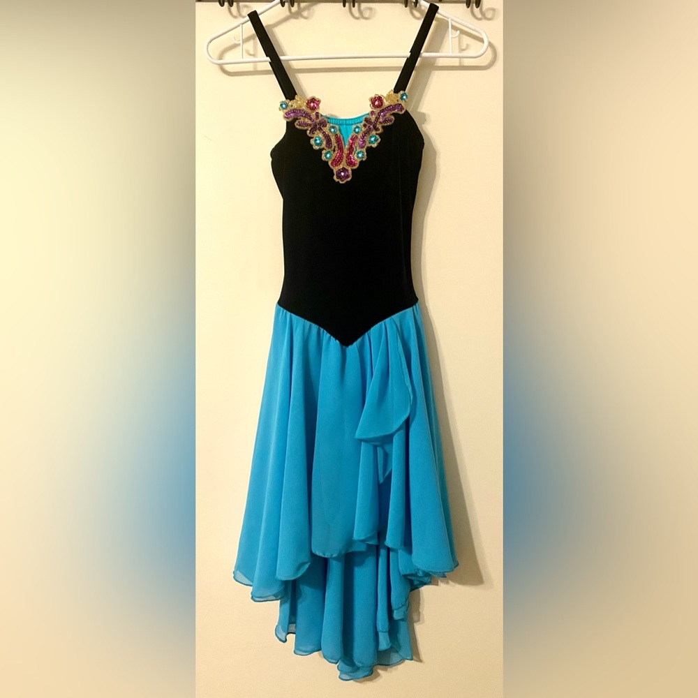 Girl’s Ballet Recital Dance Costume (2011) | Leotard with Layered Skirt Attached